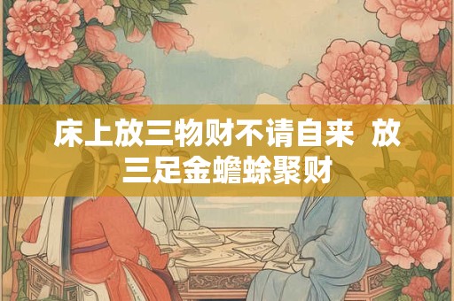 床上放三物财不请自来  放三足金蟾蜍聚财