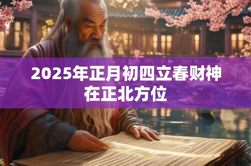 2025年正月初四立春财神在正北方位