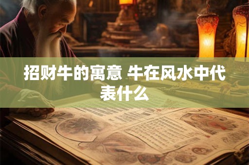 招财牛的寓意 牛在风水中代表什么