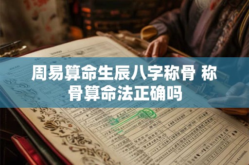 详细阅读:周易算命生辰八字称骨 称骨算命法正确吗 周易算命生辰八字称骨 称骨算命法正确吗