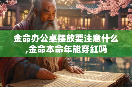 金命办公桌摆放要注意什么,金命本命年能穿红吗
