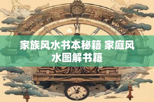 家族风水书本秘籍 家庭风水图解书籍