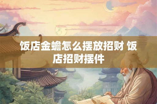 饭店金蟾怎么摆放招财 饭店招财摆件