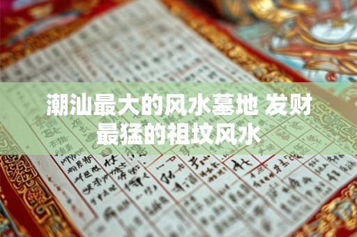 潮汕最大的风水墓地 发财最猛的祖坟风水