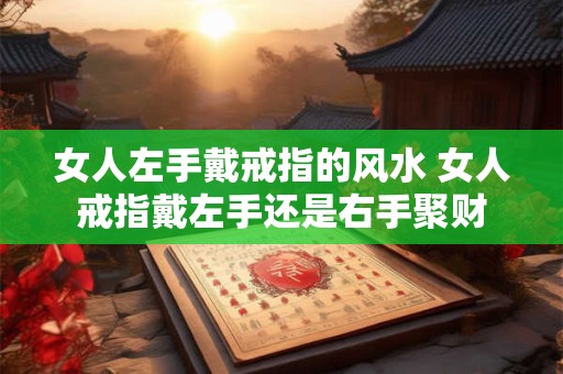 女人左手戴戒指的风水 女人戒指戴左手还是右手聚财