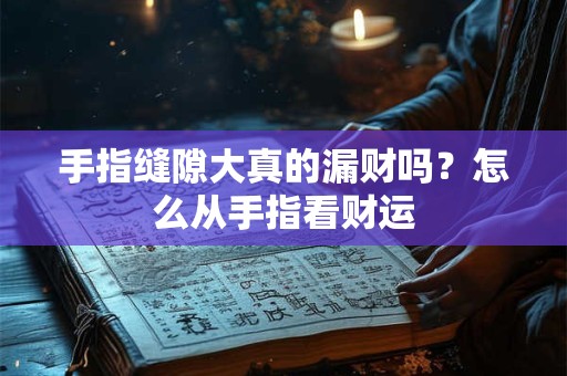 手指缝隙大真的漏财吗？怎么从手指看财运