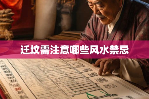 迁坟需注意哪些风水禁忌