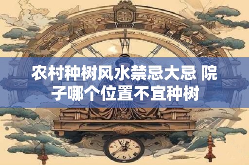 农村种树风水禁忌大忌 院子哪个位置不宜种树