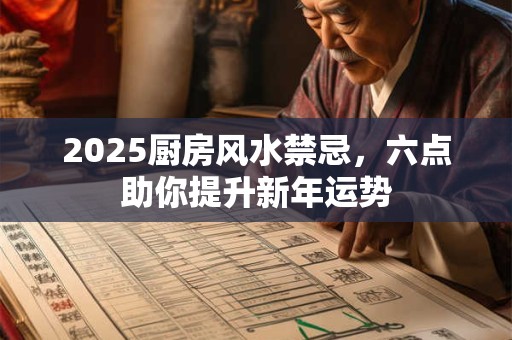 2025厨房风水禁忌，六点助你提升新年运势