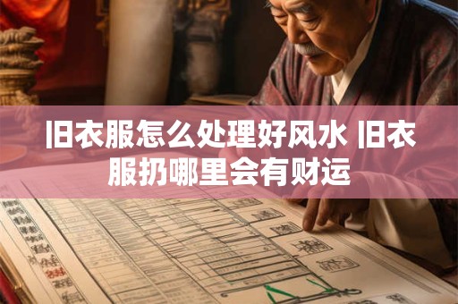旧衣服怎么处理好风水 旧衣服扔哪里会有财运