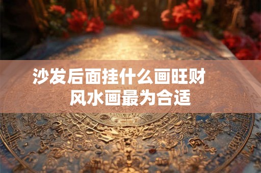沙发后面挂什么画旺财     风水画最为合适