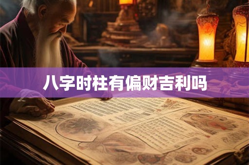 八字时柱有偏财吉利吗