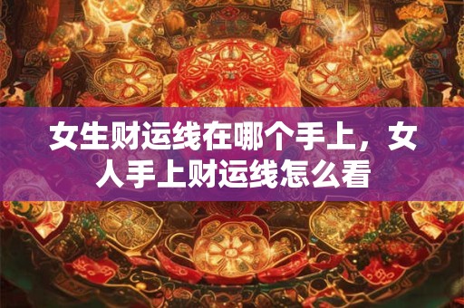 女生财运线在哪个手上，女人手上财运线怎么看