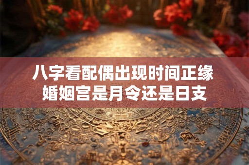 八字看配偶出现时间正缘 婚姻宫是月令还是日支