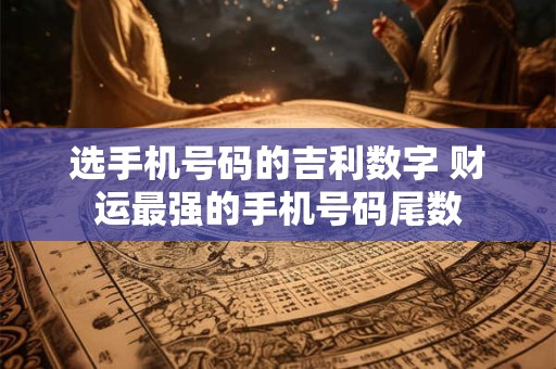 选手机号码的吉利数字 财运最强的手机号码尾数