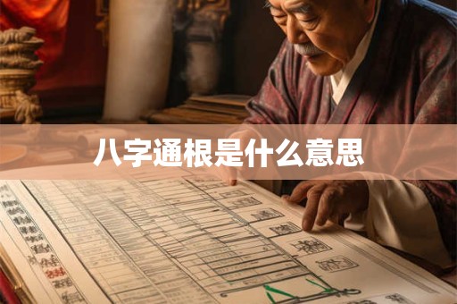 八字通根是什么意思