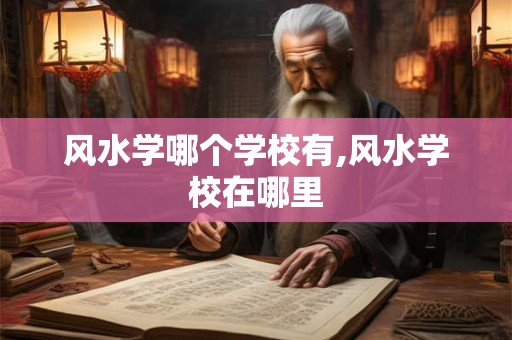 风水学哪个学校有,风水学校在哪里