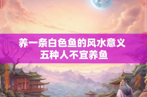 养一条白色鱼的风水意义 五种人不宜养鱼