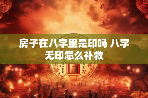 房子在八字里是印吗 八字无印怎么补救