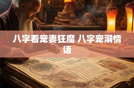 八字看宠妻狂魔 八字宠溺情话