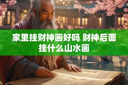 家里挂财神画好吗 财神后面挂什么山水画