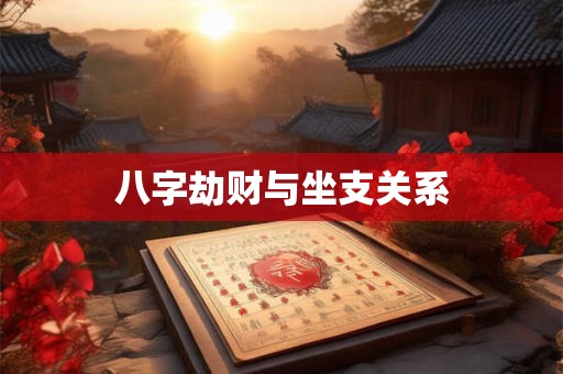 八字劫财与坐支关系