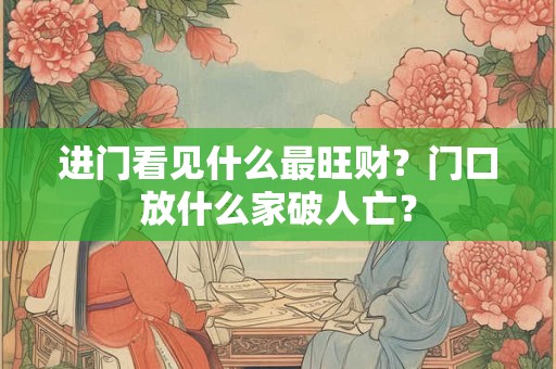 进门看见什么最旺财？门口放什么家破人亡？
