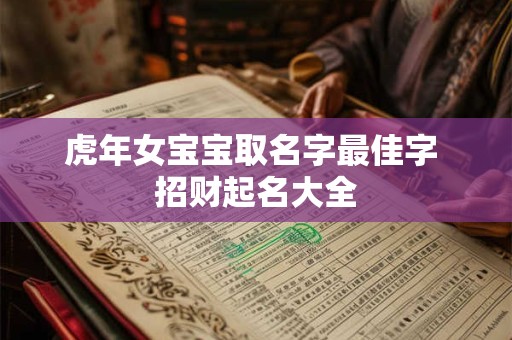 虎年女宝宝取名字最佳字 招财起名大全