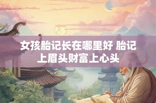女孩胎记长在哪里好 胎记上眉头财富上心头