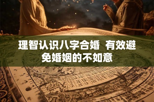 理智认识八字合婚  有效避免婚姻的不如意