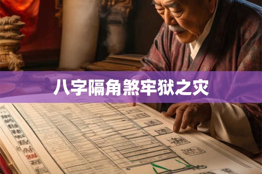 八字隔角煞牢狱之灾