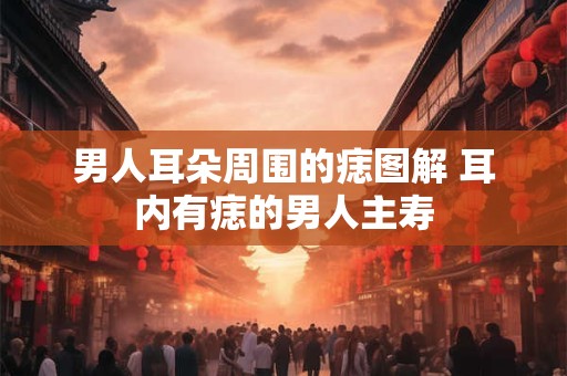 男人耳朵周围的痣图解 耳内有痣的男人主寿