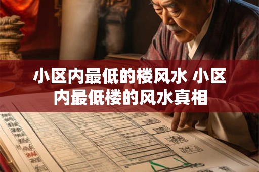 小区内最低的楼风水 小区内最低楼的风水真相