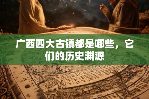 广西四大古镇都是哪些，它们的历史渊源