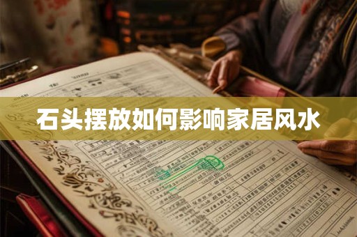 石头摆放如何影响家居风水