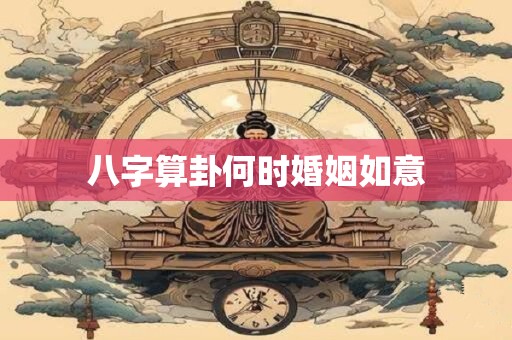 八字算卦何时婚姻如意