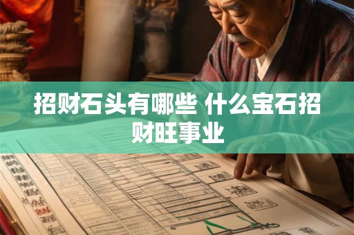 招财石头有哪些 什么宝石招财旺事业