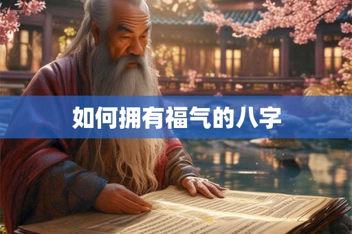 如何拥有福气的八字