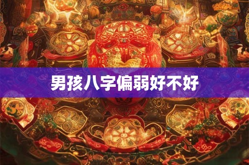 男孩八字偏弱好不好
