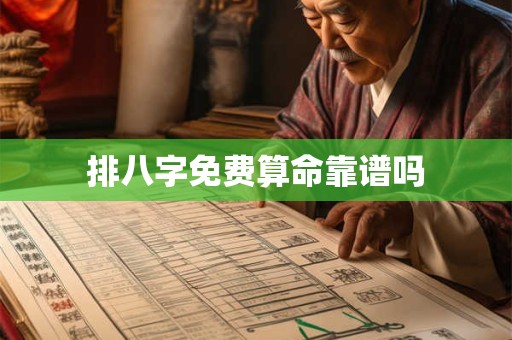 排八字免费算命靠谱吗