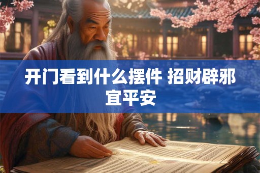 开门看到什么摆件 招财辟邪宜平安