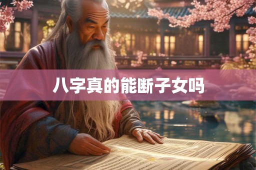 八字真的能断子女吗