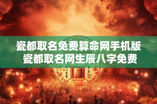 瓷都取名免费算命网手机版 瓷都取名网生辰八字免费取名
