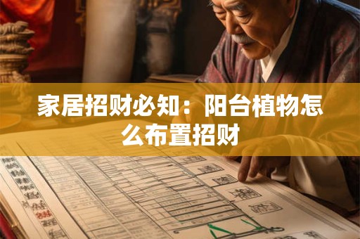 家居招财必知：阳台植物怎么布置招财