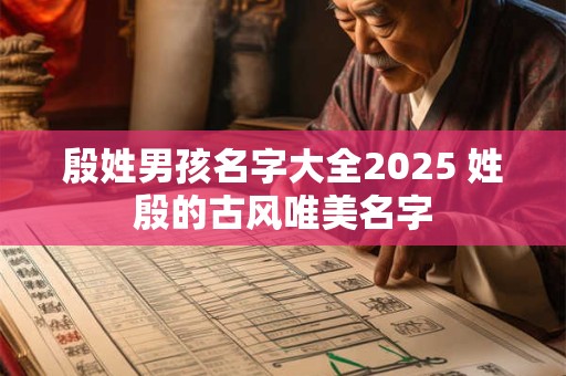 殷姓男孩名字大全2025 姓殷的古风唯美名字