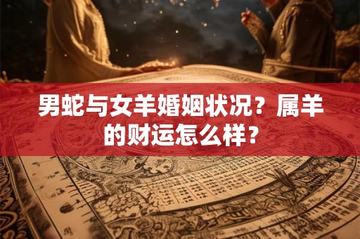 男蛇与女羊婚姻状况？属羊的财运怎么样？