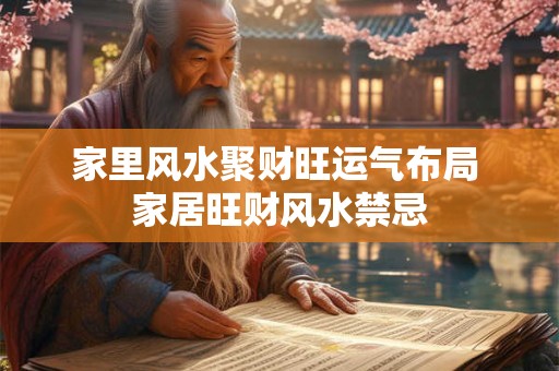 家里风水聚财旺运气布局 家居旺财风水禁忌