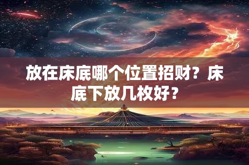 放在床底哪个位置招财？床底下放几枚好？