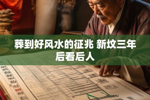 葬到好风水的征兆 新坟三年后看后人