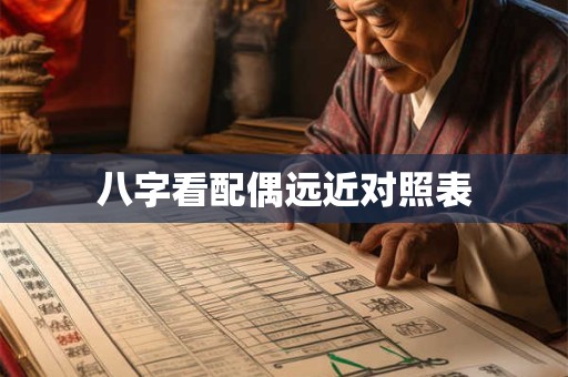 八字看配偶远近对照表